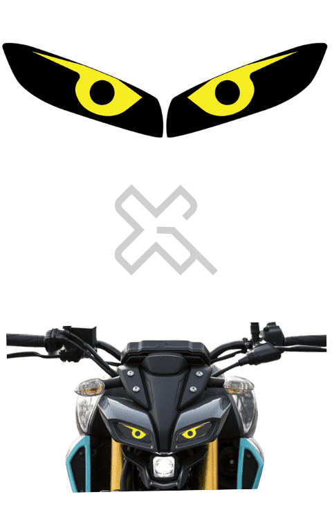 MT15 Headlight Sticker Eye Design